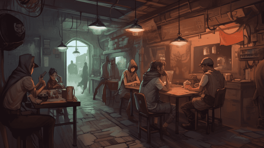 ilustrasi Warung Kopi